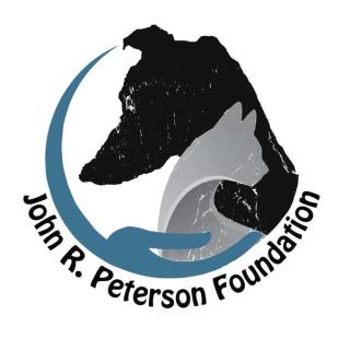 John R. Peterson Foundation logo with dog silhouettes